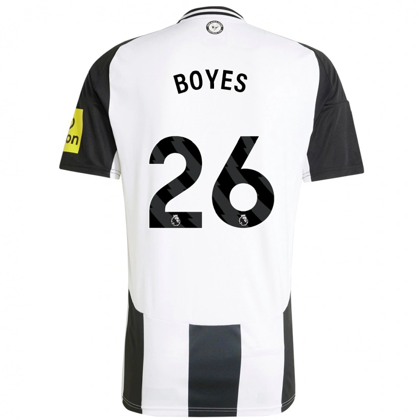 Danxen Kid Grace Boyes #26 White Black Home Jersey 2024/25 T-Shirt