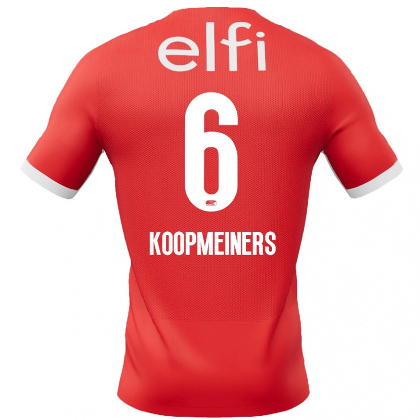 Danxen Kid Peer Koopmeiners #6 Red White Home Jersey 2024/25 T-Shirt