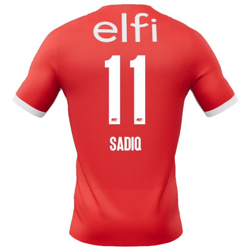 Danxen Kid Ibrahim Sadiq #11 Red White Home Jersey 2024/25 T-Shirt