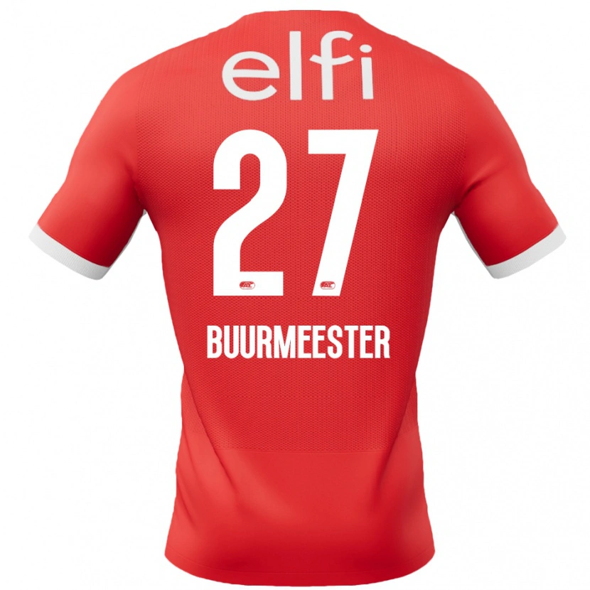 Danxen Kid Zico Buurmeester #27 Red White Home Jersey 2024/25 T-Shirt