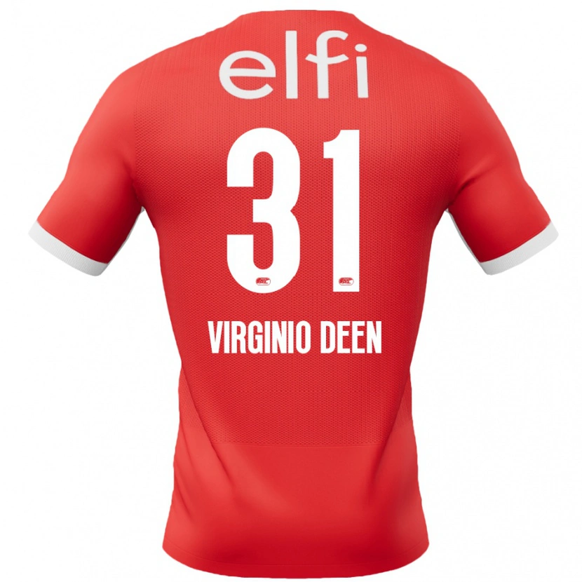 Danxen Kid Daniël Virginio Deen #31 Red White Home Jersey 2024/25 T-Shirt