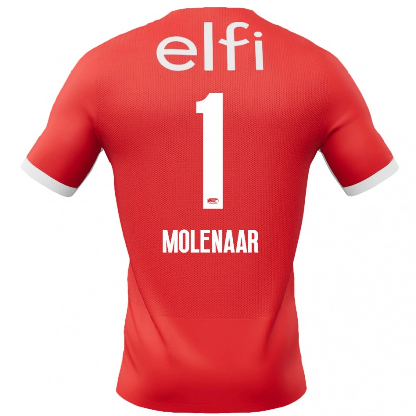 Danxen Kid Finn Molenaar #1 Red White Home Jersey 2024/25 T-Shirt