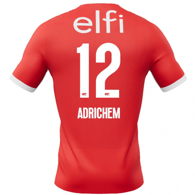 Danxen Kid Mees Adrichem #12 Red White Home Jersey 2024/25 T-Shirt