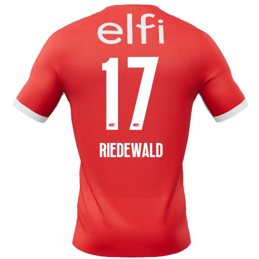 Danxen Kid Kenzo Riedewald #17 Red White Home Jersey 2024/25 T-Shirt