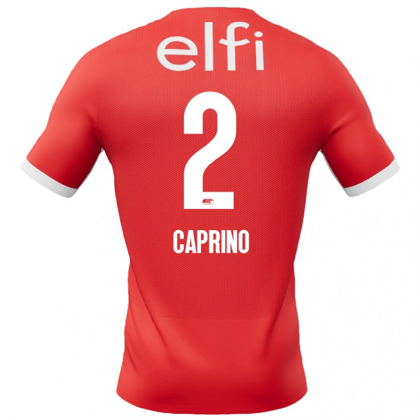 Danxen Kid Ginia Caprino #2 Red White Home Jersey 2024/25 T-Shirt