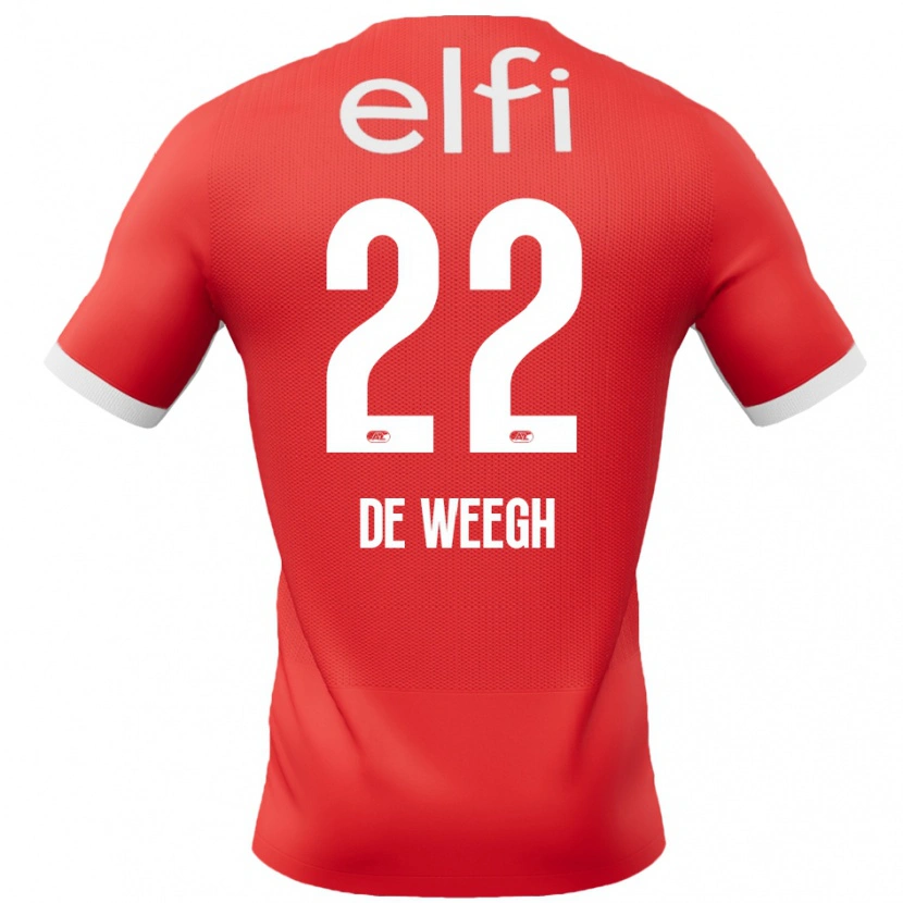 Danxen Kid Bo Op De Weegh #22 Red White Home Jersey 2024/25 T-Shirt