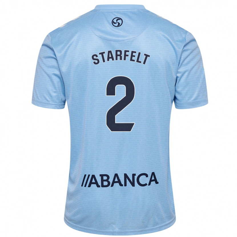 Danxen Kid Carl Starfelt #2 Sky Blue Home Jersey 2024/25 T-Shirt