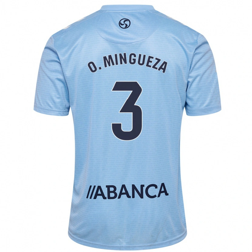 Danxen Kid Óscar Mingueza #3 Sky Blue Home Jersey 2024/25 T-Shirt