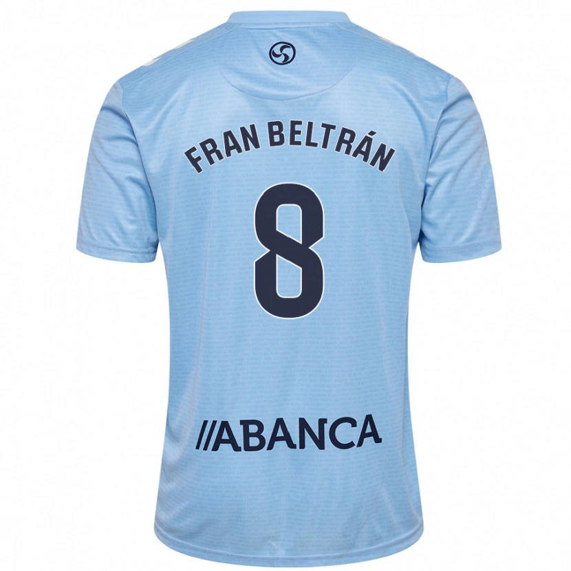 Danxen Kid Fran Beltrán #8 Sky Blue Home Jersey 2024/25 T-Shirt