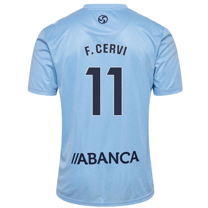 Danxen Kid Franco Cervi #11 Sky Blue Home Jersey 2024/25 T-Shirt