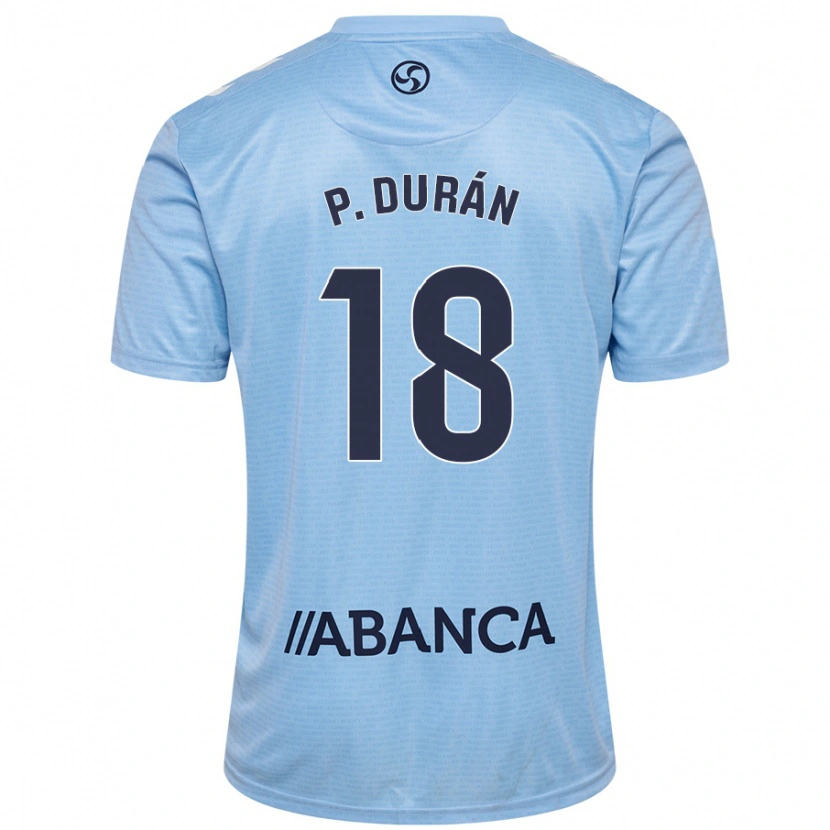 Danxen Kid Pablo Durán #18 Sky Blue Home Jersey 2024/25 T-Shirt