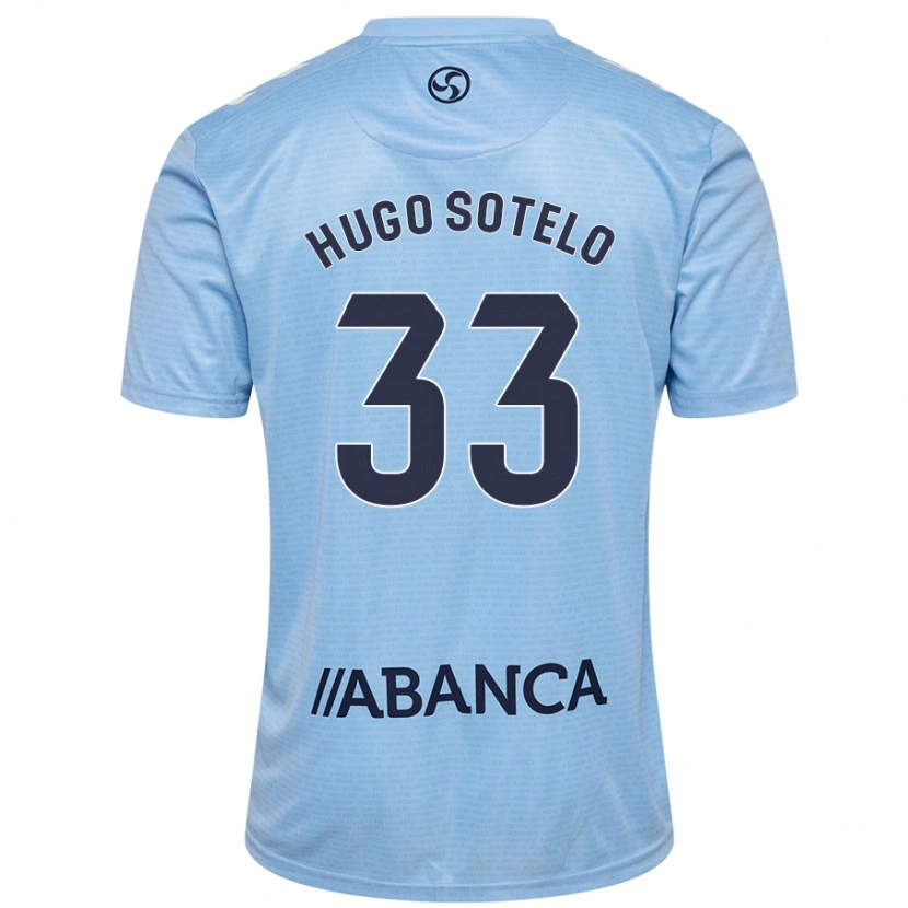 Danxen Kid Hugo Sotelo #33 Sky Blue Home Jersey 2024/25 T-Shirt