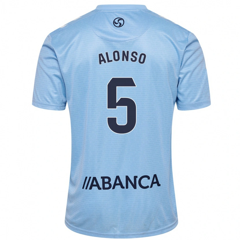 Danxen Kid Gael Alonso #5 Sky Blue Home Jersey 2024/25 T-Shirt