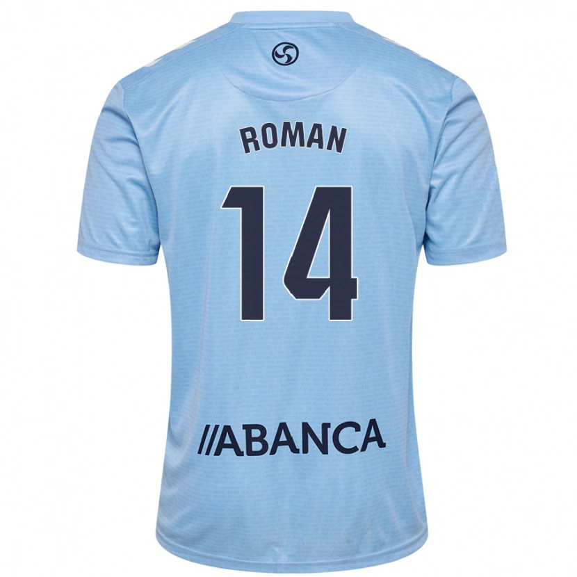 Danxen Kid Miguel Román #14 Sky Blue Home Jersey 2024/25 T-Shirt