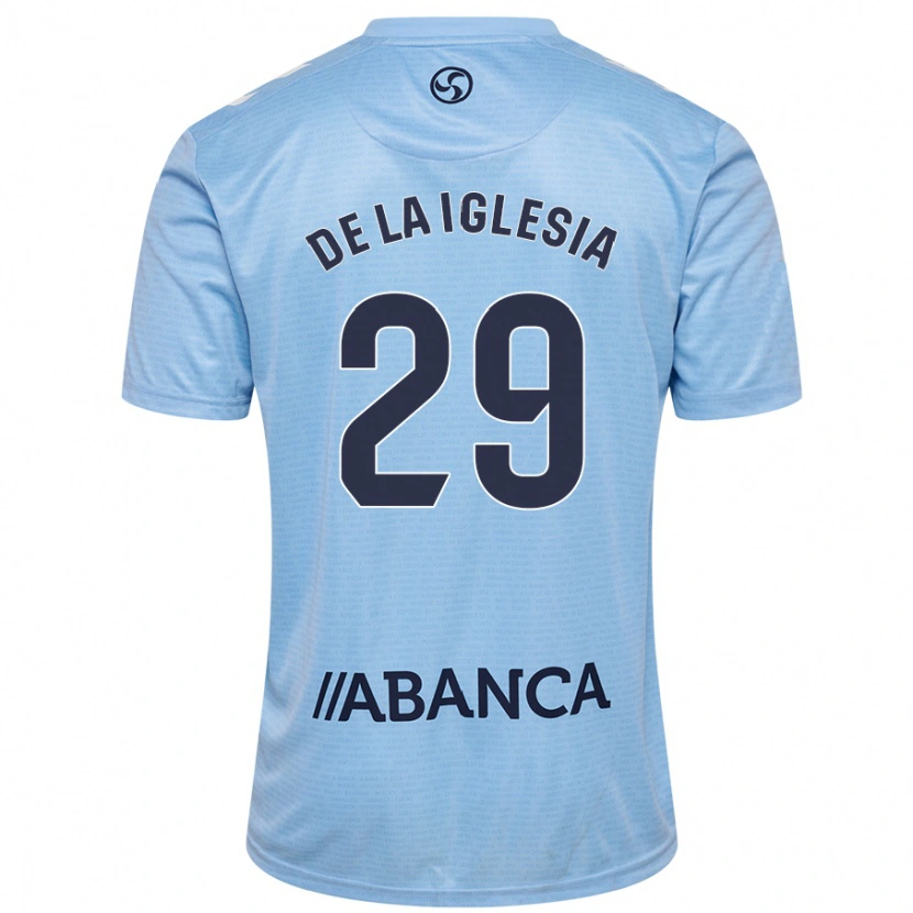 Danxen Kid David De La Iglesia #29 Sky Blue Home Jersey 2024/25 T-Shirt