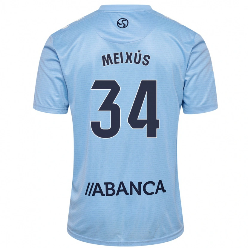 Danxen Kid Pablo Meixús #34 Sky Blue Home Jersey 2024/25 T-Shirt