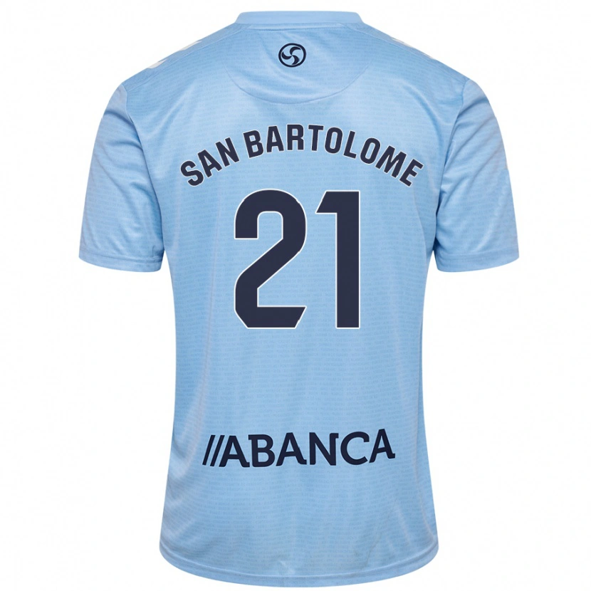 Danxen Kid Víctor San Bartolomé #21 Sky Blue Home Jersey 2024/25 T-Shirt