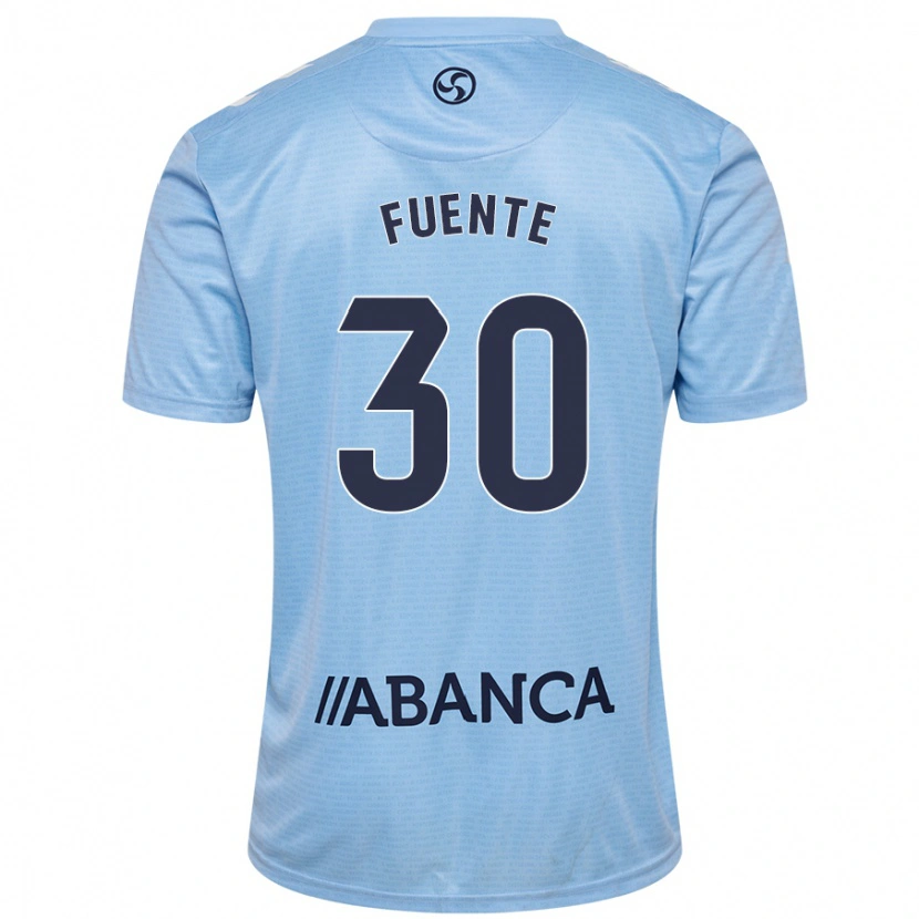 Danxen Kid Mario Fuente #30 Sky Blue Home Jersey 2024/25 T-Shirt