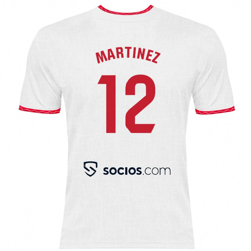 Danxen Kid Gabri Martinez #12 White Red Home Jersey 2024/25 T-Shirt