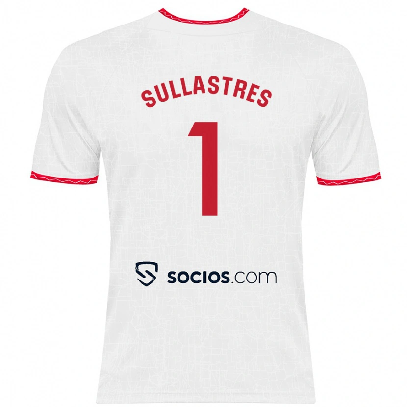 Danxen Kid Esther Sullastres #1 White Red Home Jersey 2024/25 T-Shirt