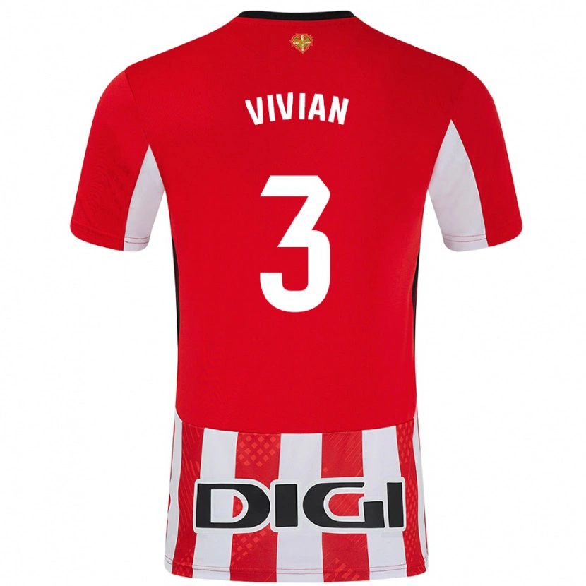 Danxen Kid Dani Vivian #3 Red White Home Jersey 2024/25 T-Shirt