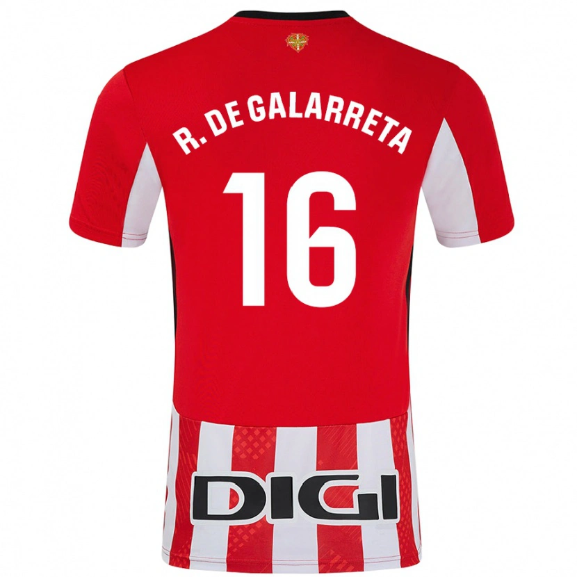 Danxen Kid Iñigo Ruiz De Galarreta #16 Red White Home Jersey 2024/25 T-Shirt