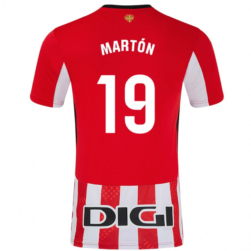 Danxen Kid Javier Martón #19 Red White Home Jersey 2024/25 T-Shirt