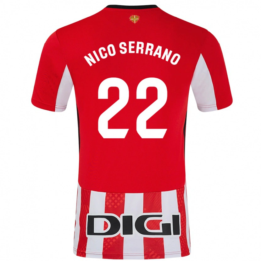 Danxen Kid Nico Serrano #22 Red White Home Jersey 2024/25 T-Shirt