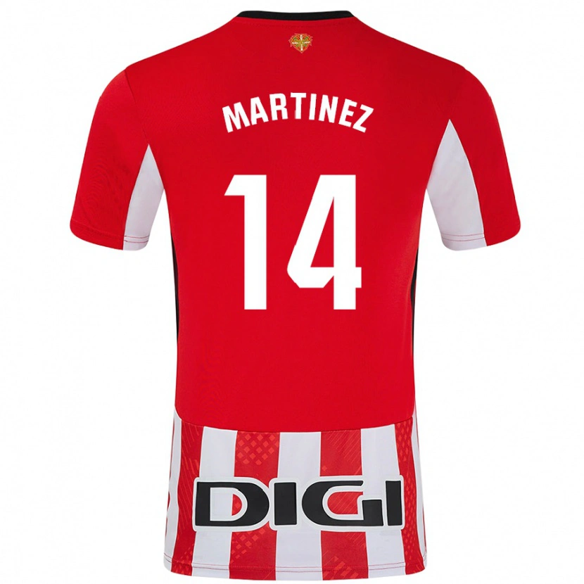 Danxen Kid Pablo Martínez #14 Red White Home Jersey 2024/25 T-Shirt