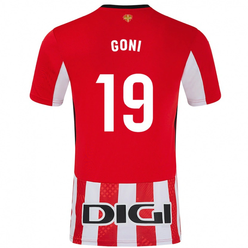 Danxen Kid Marcos Goñi #19 Red White Home Jersey 2024/25 T-Shirt