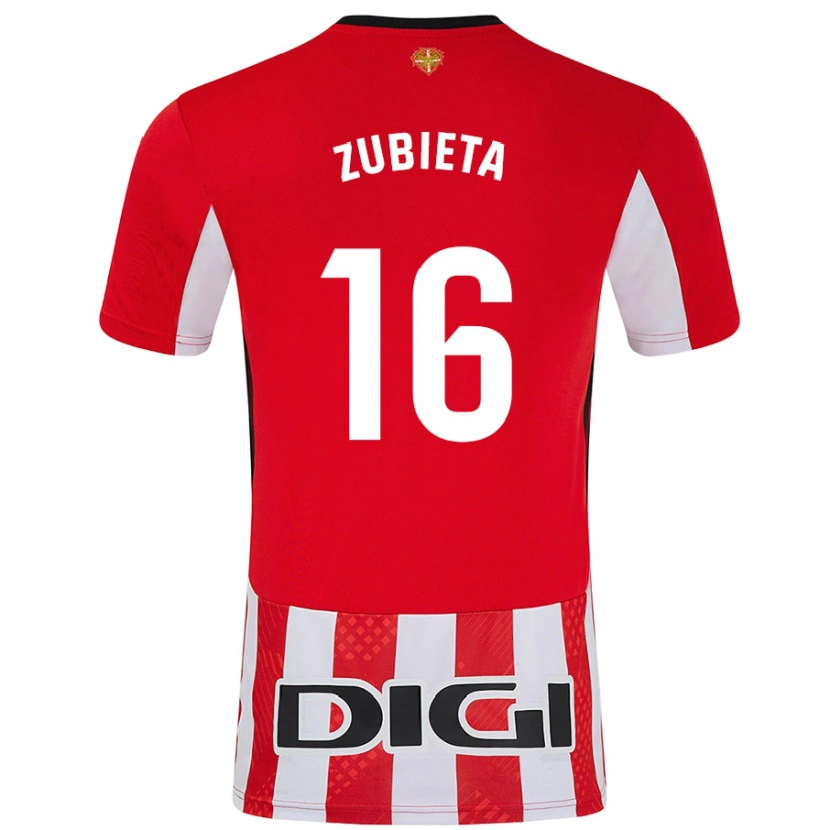 Danxen Kid Maite Zubieta #16 Red White Home Jersey 2024/25 T-Shirt