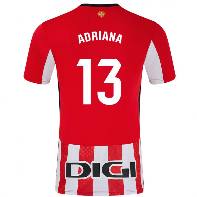 Danxen Kid Adriana Nanclares Romero #13 Red White Home Jersey 2024/25 T-Shirt