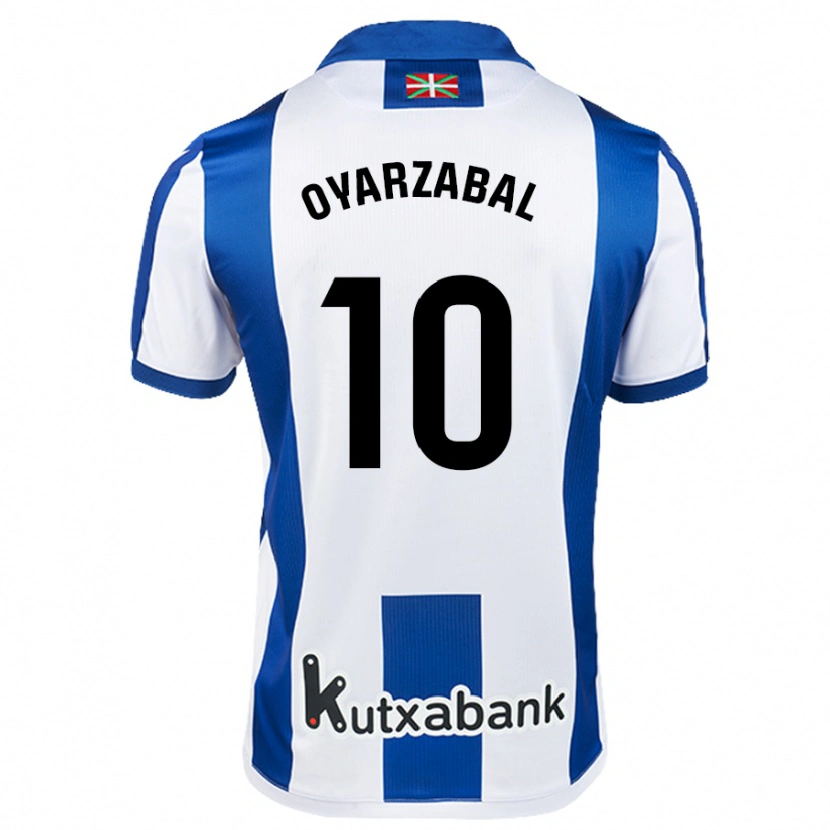 Danxen Kid Mikel Oyarzabal #10 White Blue Home Jersey 2024/25 T-Shirt