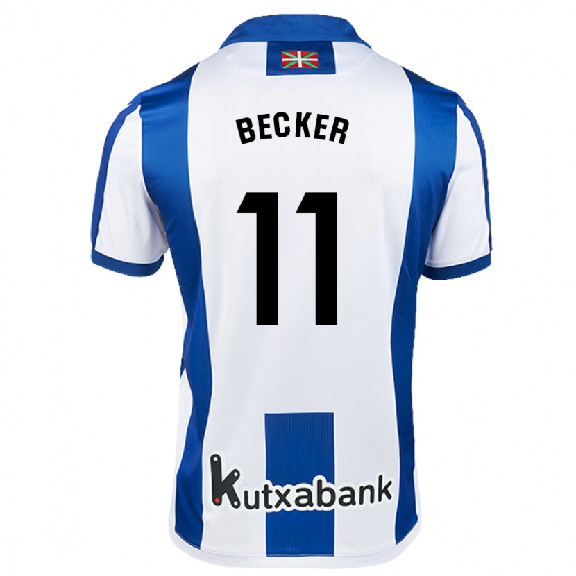 Danxen Kid Sheraldo Becker #11 White Blue Home Jersey 2024/25 T-Shirt