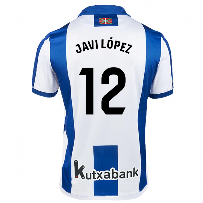 Danxen Kid Javi López #12 White Blue Home Jersey 2024/25 T-Shirt