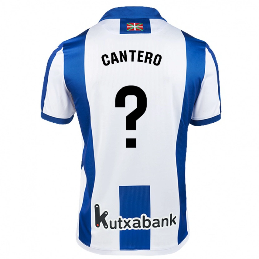 Danxen Kid Yago Cantero #0 White Blue Home Jersey 2024/25 T-Shirt