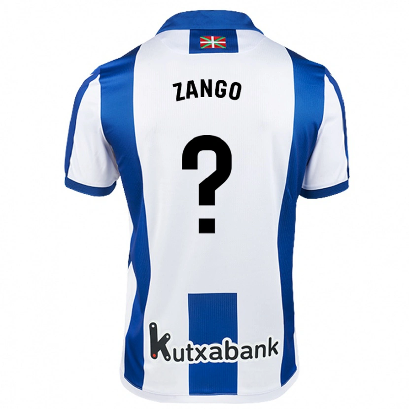 Danxen Kid Adrián Zango #0 White Blue Home Jersey 2024/25 T-Shirt