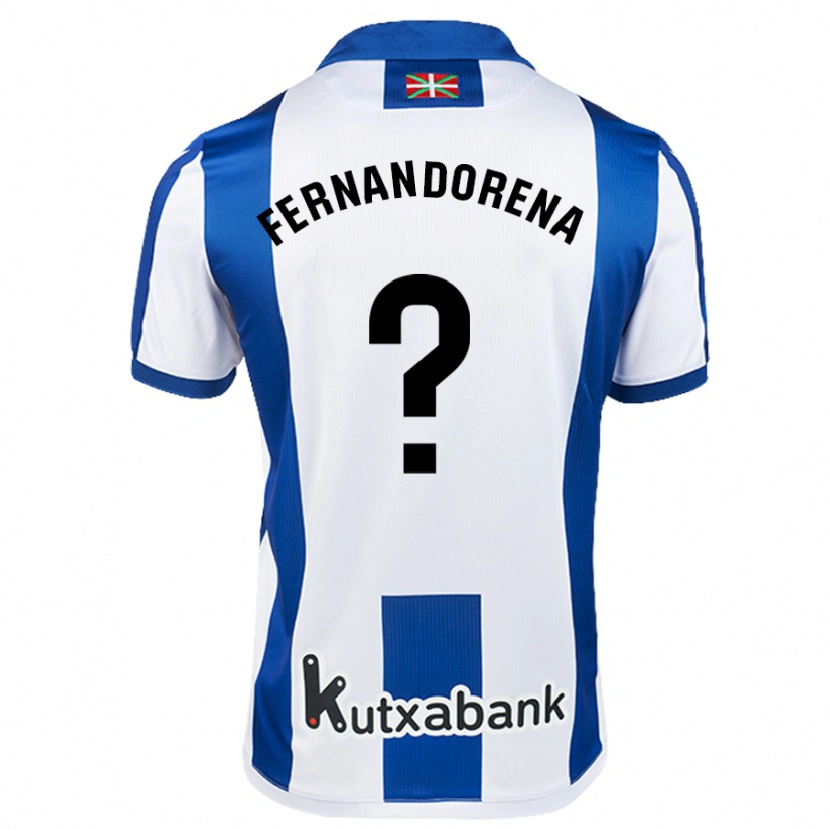 Danxen Kid Alex Fernandorena #0 White Blue Home Jersey 2024/25 T-Shirt