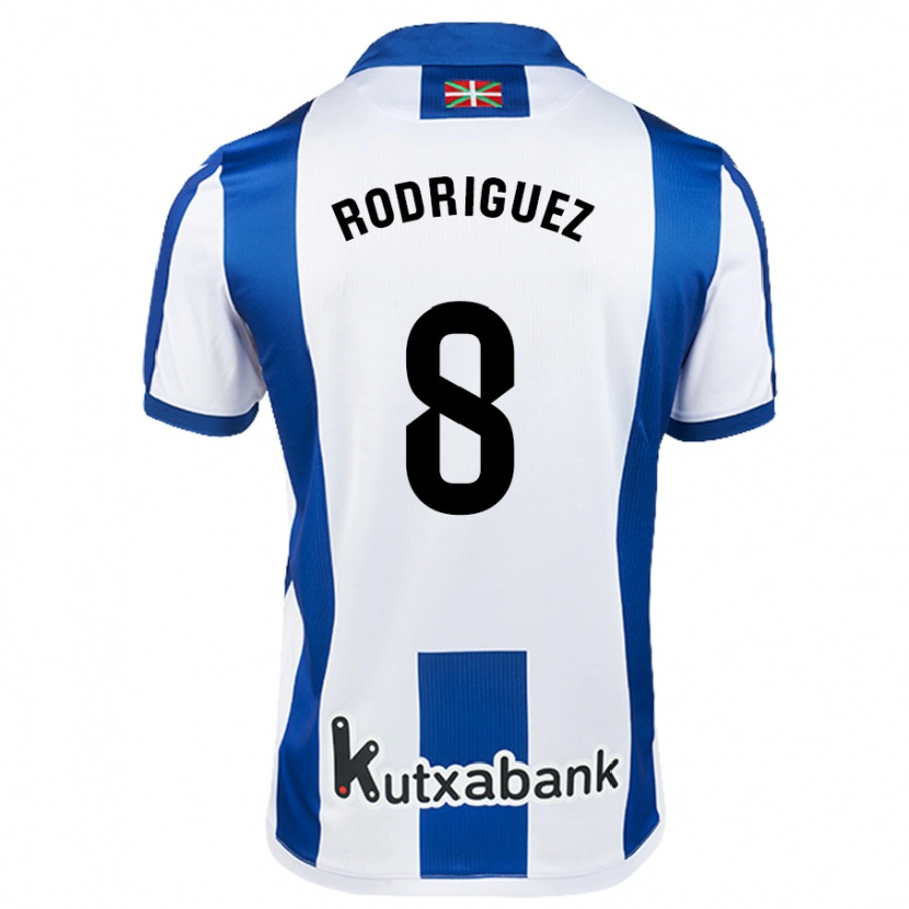 Danxen Kid Mikel Rodriguez #8 White Blue Home Jersey 2024/25 T-Shirt