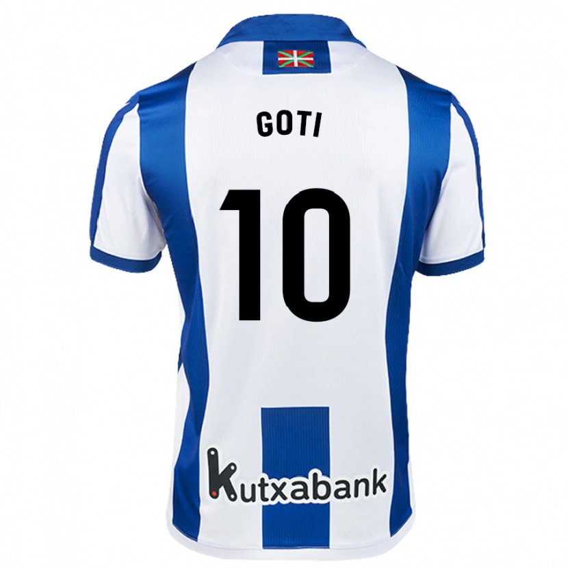 Danxen Kid Mikel Goti #10 White Blue Home Jersey 2024/25 T-Shirt