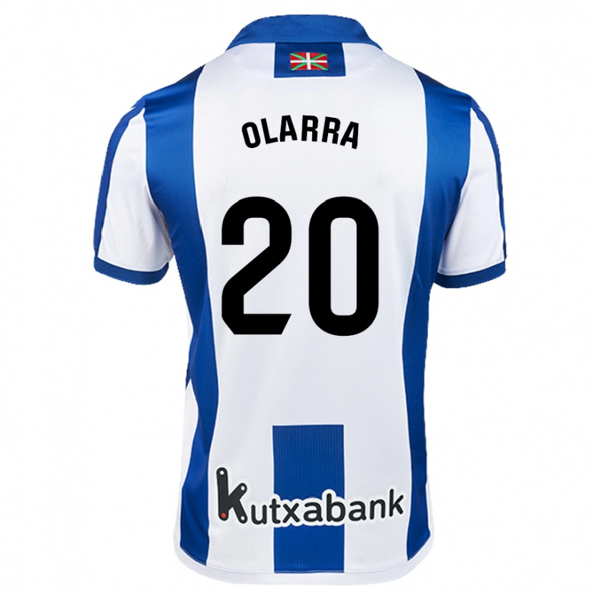 Danxen Kid Aimar Olarra #20 White Blue Home Jersey 2024/25 T-Shirt