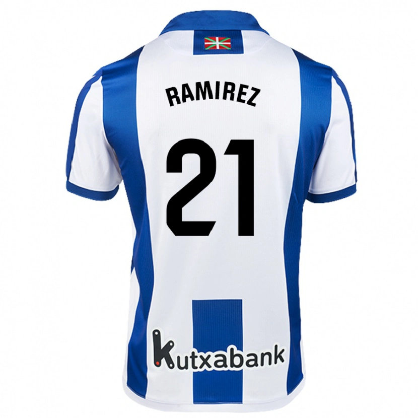 Danxen Kid Emma Ramírez #21 White Blue Home Jersey 2024/25 T-Shirt