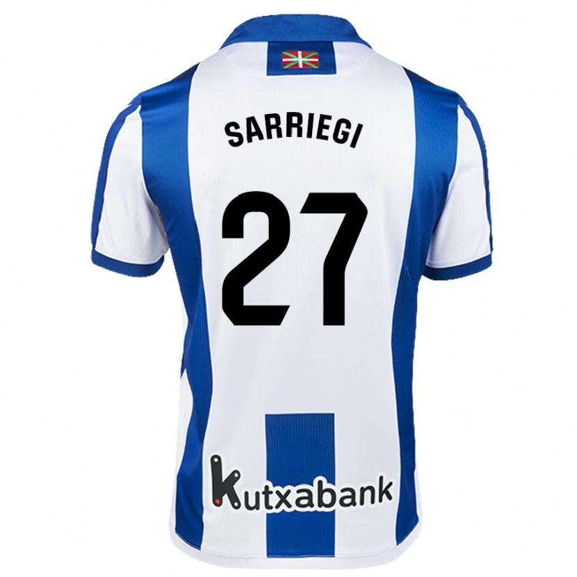 Danxen Kid Nora Sarriegi #27 White Blue Home Jersey 2024/25 T-Shirt