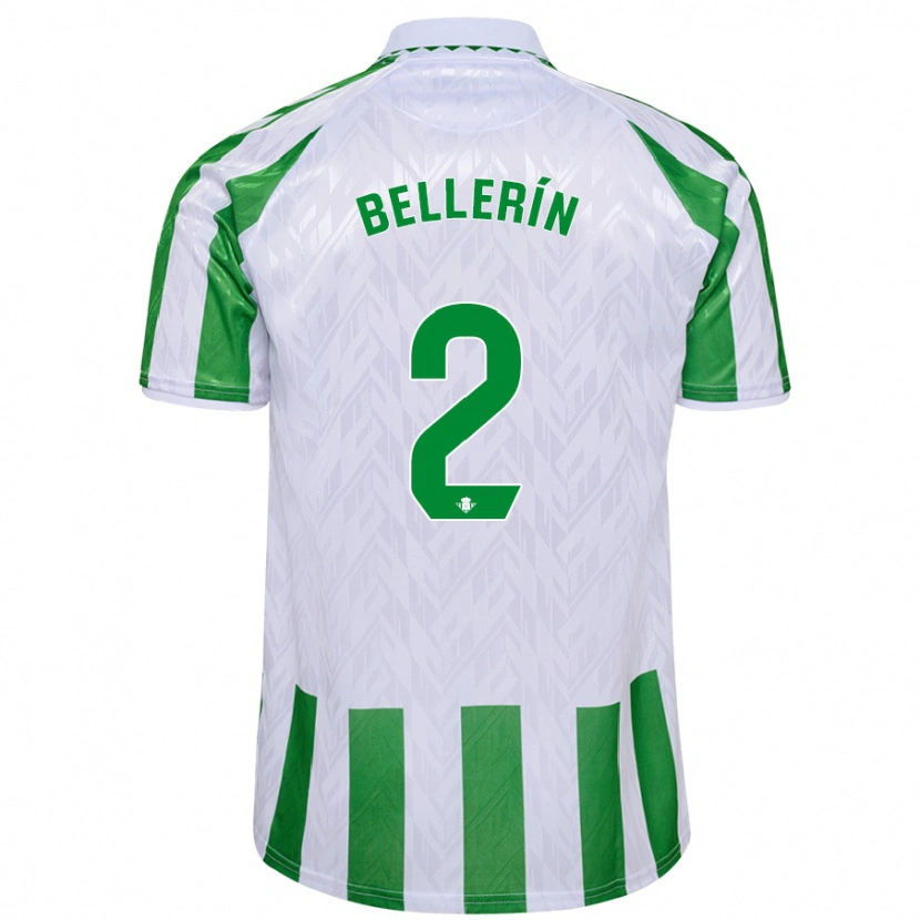 Danxen Kid Héctor Bellerín #2 Green White Stripes Home Jersey 2024/25 T-Shirt