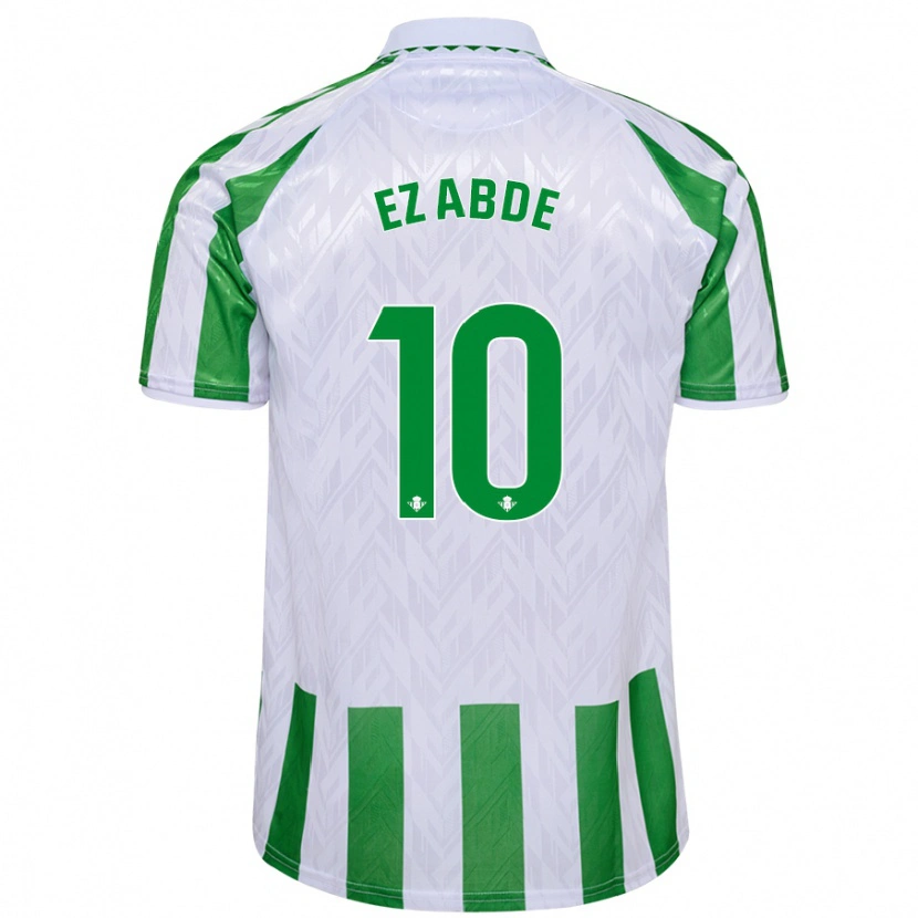 Danxen Kid Abde Ezzalzouli #10 Green White Stripes Home Jersey 2024/25 T-Shirt