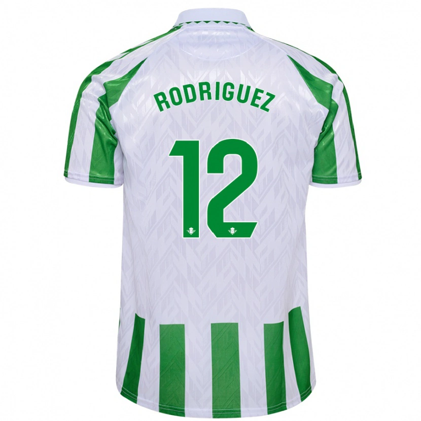 Danxen Kid Ricardo Rodríguez #12 Green White Stripes Home Jersey 2024/25 T-Shirt