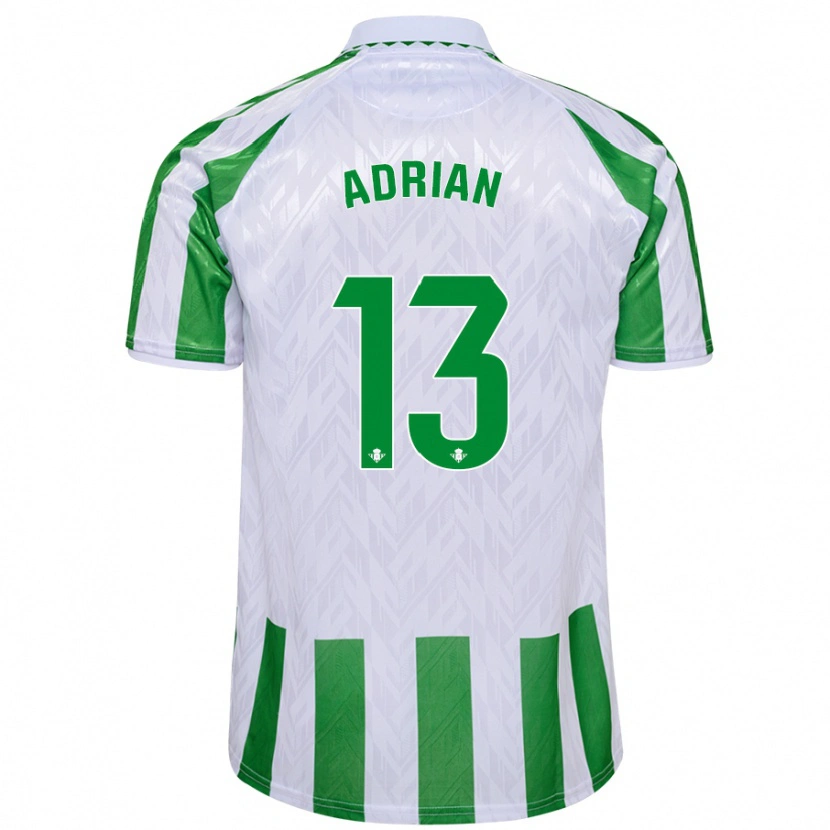 Danxen Kid Adrián #13 Green White Stripes Home Jersey 2024/25 T-Shirt