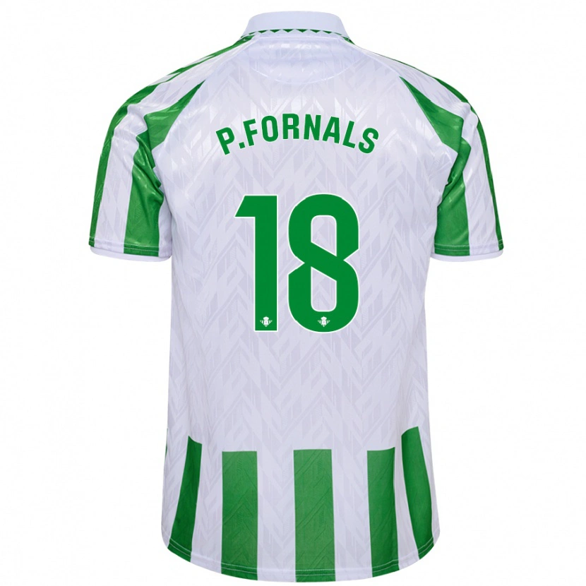 Danxen Kid Pablo Fornals #18 Green White Stripes Home Jersey 2024/25 T-Shirt