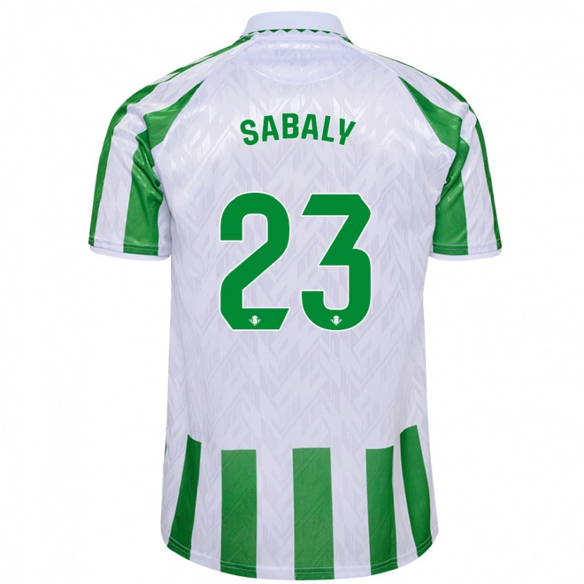 Danxen Kid Youssouf Sabaly #23 Green White Stripes Home Jersey 2024/25 T-Shirt