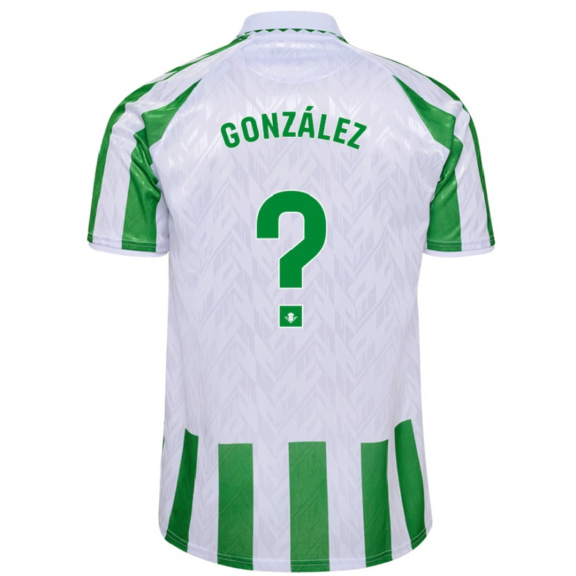 Danxen Kid Manu González #0 Green White Stripes Home Jersey 2024/25 T-Shirt